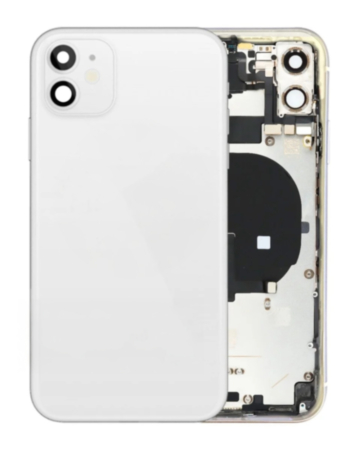 Back Housing Frame with Small Components Pre-Installed for iPhone 11 (WHITE) (OEM Pull B Grade)