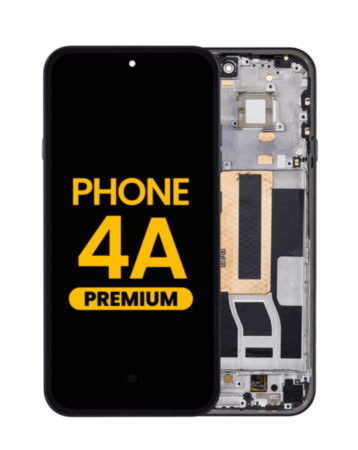 OLED Assembly with Frame for Nothing Phone 4A (BLACK) (Premium)