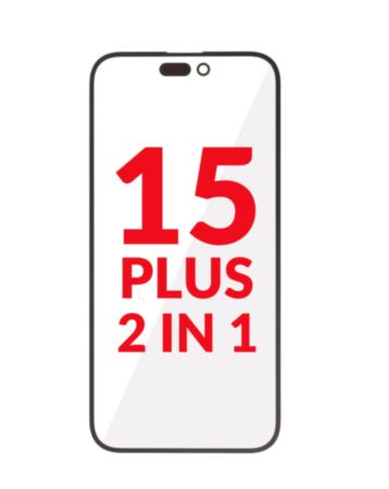 2-in-1 (Front Glass + OCA) for iPhone 15 Plus (Premium) (Pack of 10)