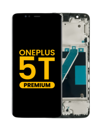 LCD Assembly with Frame for Oneplus 5T (A5010) (BLACK) (Premium)