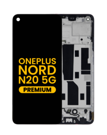 OLED Assembly with Frame for OnePlus Nord 20 5G (BLACK) (Premium)