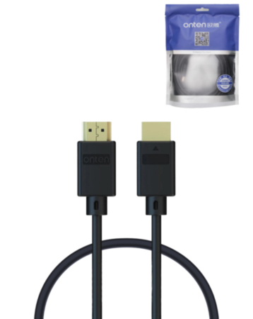 Onten Display Cable for HDMI to HDMI V1.4 (4K@30Hz) (BLACK) (5ft) (Only Ground Shipping)