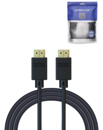Onten Display Cable for HDMI to HDMI V1.4 (4K@30Hz) (BLACK) (9ft) (Only Ground Shipping)