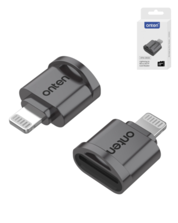 Onten USB L Non-MFI MicroSd / TF Card Reader (Only Ground Shipping)