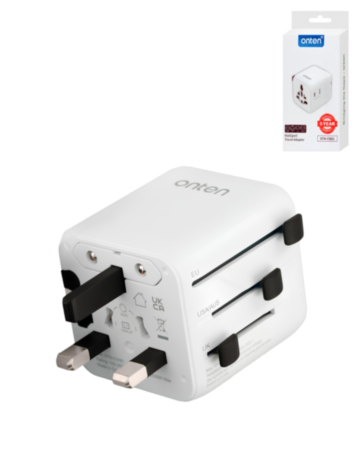 Onten Universal Travel Adapter (AUS / UK / EU / USA) (2500W) (Only Ground Shipping)