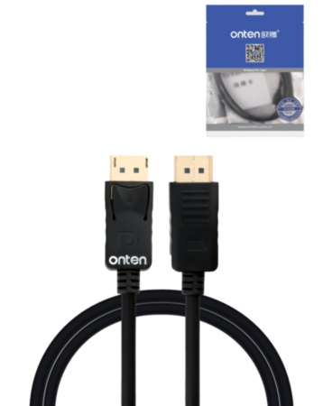 Onten DP Male to DP Male Cable (Supports 4K) (6ft) (Only Ground Shipping) (6ft)