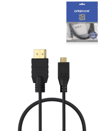 Onten Display Cable for HDMI to MICRO HDMI (5ft) (Only Ground Shipping)