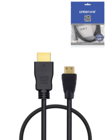 Onten Display Cable for HDMI to MINI HDMI (5ft) (Only Ground Shipping)