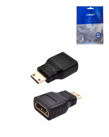 Onten Display Converter Adapter for Mini HDMI Male to HDMI Female (Only Ground Shipping)