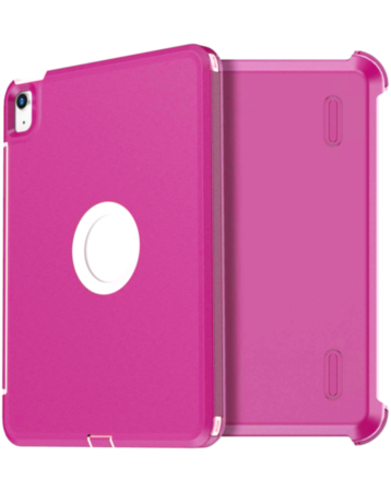 Heavy Duty Case with Clip - PINK WHITE for iPad Air 4 / Air 5 / Pro 11 (1st / 2nd / 3rd / 4th) (Only Ground Shipping)