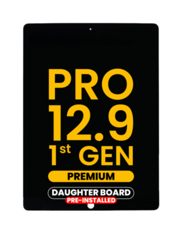 LCD and Digitizer Assembly for iPad Pro 12.9 (1st Gen / 2015) (BLACK) (Daughter Board Pre-Installed) (Premium)