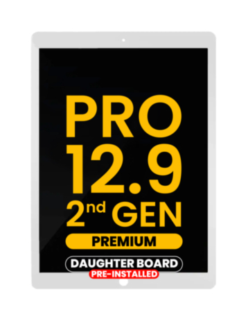 LCD and Digitizer Assembly for iPad Pro 12.9 (2nd Gen / 2017) (WHITE) (Daughter Board Pre-Installed) (Premium)