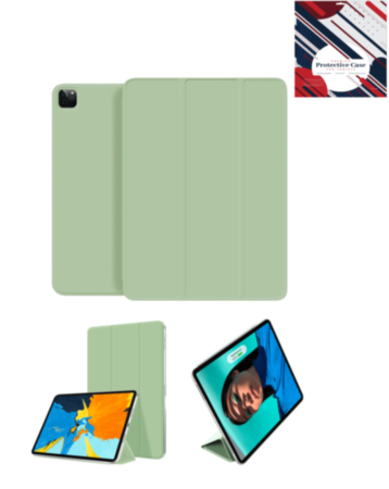 Smart Full Body Magnet Cover - LIGHT GREEN for iPad Pro 13 (7th / 2024) (Only Ground Shipping)
