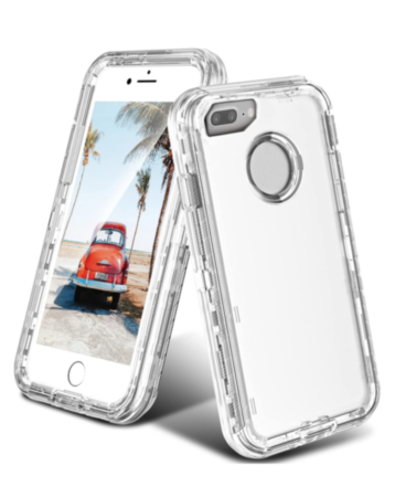 Transparent Heavy Duty Shockproof Case - CLEAR for iPhone 7 / 8 (Only Ground Shipping)
