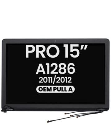 LCD Assembly for MacBook Pro Unibody 15" (A1286 / Early 2011 / Late 2011 / Mid 2012) (ALL COLORS) (OEM Pull A Grade)