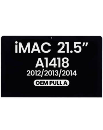 iMac 21.5" 2K (A1418, Late 2012 / Late 2013 / Mid 2014) (LM215WF3 SDD1 / D2 / D3) LCD Assembly (OEM Pull A Grade) (Only Ground Shipping)