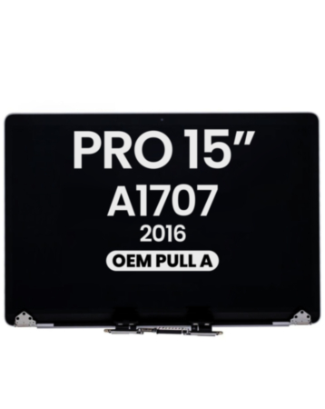 MacBook Pro 15" with Touch Bar (A1707 / Late 2016) LCD Assembly (SPACE GRAY) (OEM Pull A Grade)