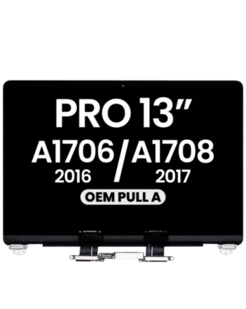LCD Assembly (SILVER) (OEM Pull A Grade) for MacBook Pro 13" with Touch Bar / Pro 13" (A1706 / Late 2016) (A1708 / Mid 2017)