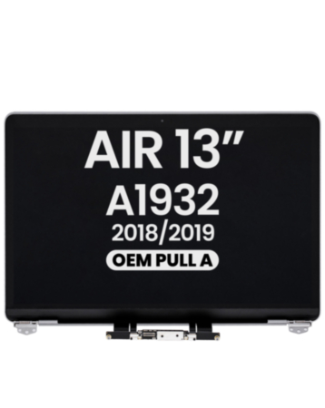 LCD Assembly (SPACE GRAY) (OEM Pull A Grade) for MacBook Air 13" Retina (A1932 / Late 2018 / Early 2019)