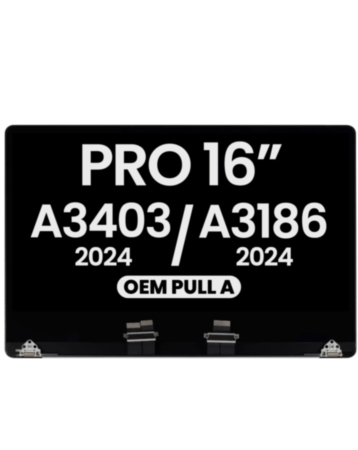 LCD Assembly for MacBook Pro 16" (A3403 / A3186 Late 2024) (OEM Pull A Grade) (SPACE BLACK)