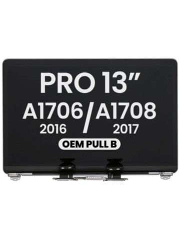LCD Assembly (SPACE GRAY) (OEM Pull B Grade) for MacBook Pro 13" with Touch Bar / Pro 13" (A1706 / Late 2016) (A1708 / Mid 2017)