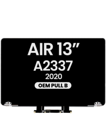 MacBook Air 13" Retina (A2337 / Late 2020) (M1) LCD Assembly (SPACE GRAY) (OEM Pull B Grade)