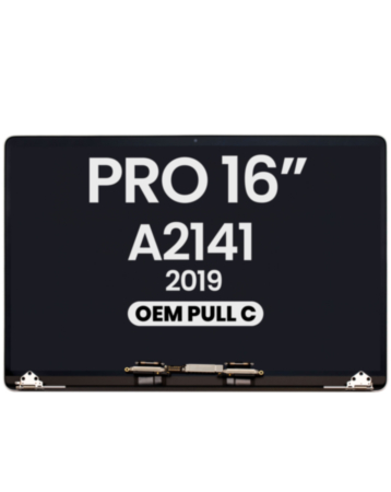 MacBook Pro 16" (A2141 / Mid 2019) LCD Assembly (SPACE GRAY) (OEM Pull C Grade)