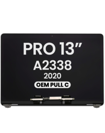 MacBook Pro 13" (A2338 / Late 2020) (M1/M2) LCD Assembly (SPACE GRAY) (OEM Pull C Grade)