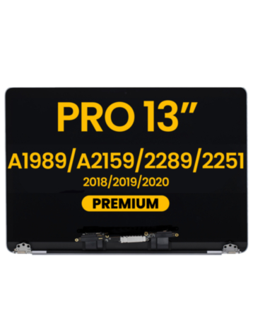 LCD Assembly (SPACE GRAY) (Premium) for MacBook Pro 13" (A1989 / Late 2018 / Early 2019) (A2159 / Mid 2019) (A2289 / A2251 / Mid 2020)