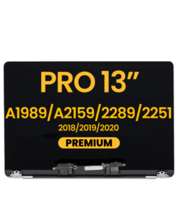 LCD Assembly (SILVER) (Premium) for MacBook Pro 13" (A1989 / Late 2018 / Early 2019) (A2159 / Mid 2019) (A2289 / A2251 / Mid 2020)