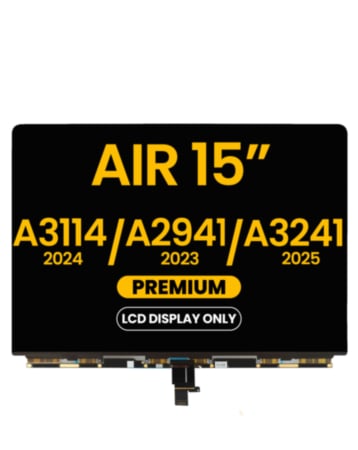 LCD Display Only for MacBook Air 15" (A3114 / 2024) / (A2941 / Mid 2023) / (A3241 / 2025)