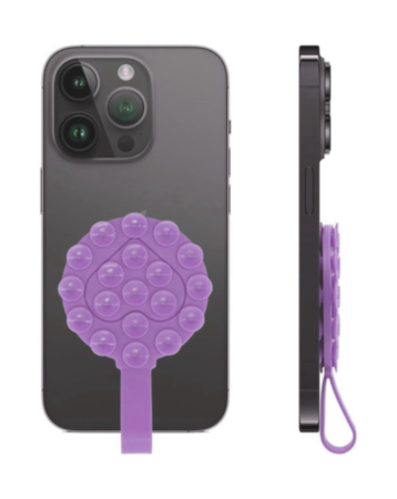 Silicone Suction Phone Holder with Handle Suitable - LILAC (Only Ground Shipping)