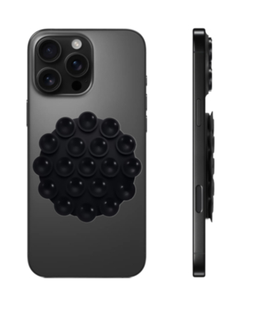 Silicone Suction Cup Phone Holder - BLACK (Only Ground Shipping)