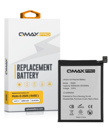 QMAX Pro Replacement Battery for Motorola G 5G (XT2513) (5000 mAh) (RA50) (Only Ground Shipping)