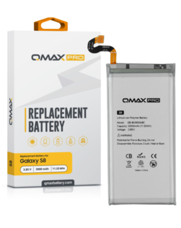 QMAX Pro Replacement Battery for Galaxy S8 (3000 mAh) (EB-BG950ABE) (Only Ground Shipping)