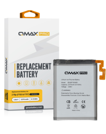 QMAX Pro Main Battery for Galaxy Z Flip 4G F700 (2370 mAh) (EB-BF700ABY) (Only Ground Shipping)