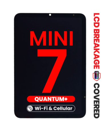 Quantum+ LCD and Digitizer Assembly for iPad Mini 7 (Cellular and WiFi Version) (Exclusive LCD Breakage Warranty)