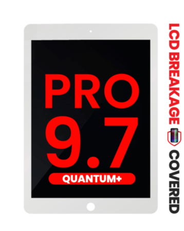 Quantum+ LCD and Digitizer Assembly for iPad Pro 9.7 (WHITE) (Exclusive LCD Breakage Warranty)