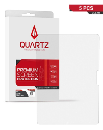 QUARTZ Clear Tempered Glass for iPad Air 11 (2024 / 2025 / 2026) (Pack of 5)