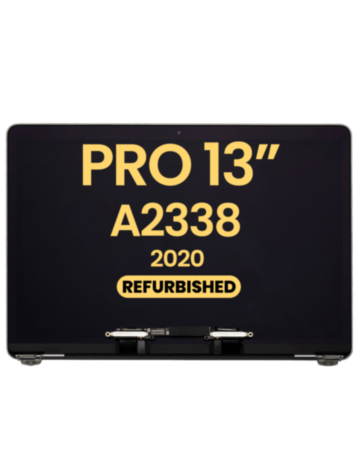 LCD Assembly (SPACE GRAY) (Refurbished) for MacBook Pro 13" (A2338 / Late 2020) (M1 / M2)