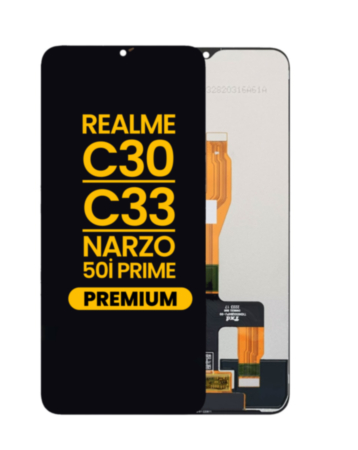 LCD Assembly without Frame for Realme C30 / C33 / Narzo 50i Prime (Premium)