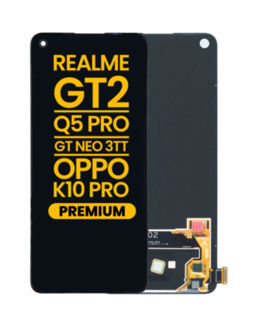 OLED Assembly without Frame for Realme GT2 / Q5 Pro / GT Neo 3T / OPPO K10 Pro (Premium)