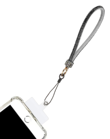 Diamond Bracelet Phone Lanyard Wristbands (0.4ft) - BLACK (Only Ground Shipping)
