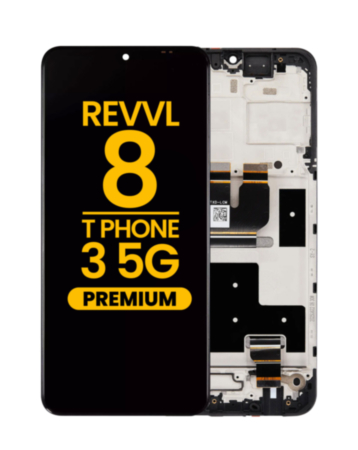 LCD Assembly with Frame for T-Mobile Revvl 8 / T Phone 3 5G (Premium)