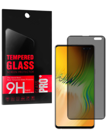 Privacy Tempered Glass for Galaxy S10 5G (Case Friendly / 3D Curved / Anti-Spy / 1 Piece)