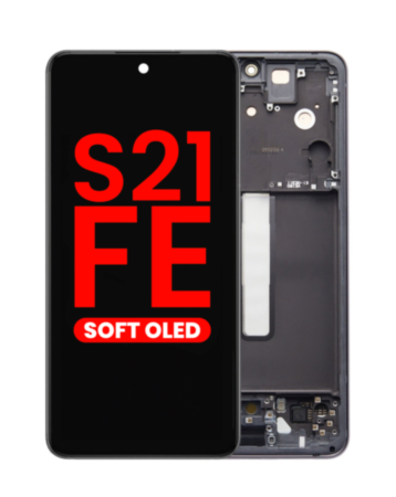 Shop the OLED Assembly with Frame for Galaxy S21 FE G990 in Graphite, Aftermarket OLED.
