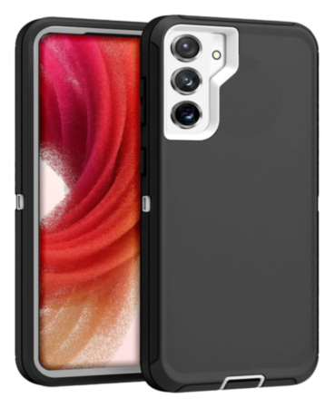 Heavy Duty Case for Galaxy S23 (BLACK & WHITE) (Only Ground Shipping)