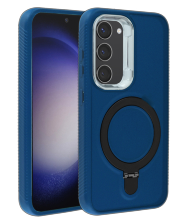 Support Heavy Duty Case with Wireless Charging Kickstand - ROYAL BLUE for Galaxy S23 (Only Ground Shipping)