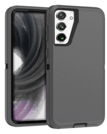 Heavy Duty Case for Galaxy S23 FE (DARK GRAY & BLACK) (Only Ground Shipping)