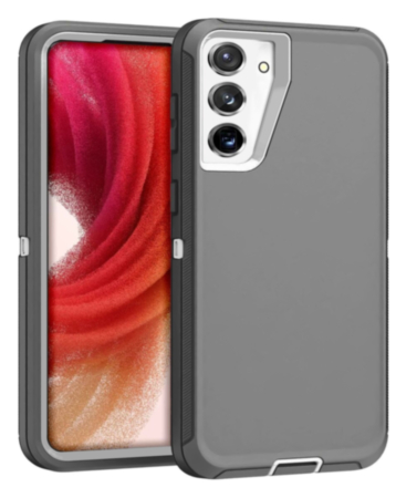 Heavy Duty Case for Galaxy S23 FE (GRAY & WHITE) (Only Ground Shipping)